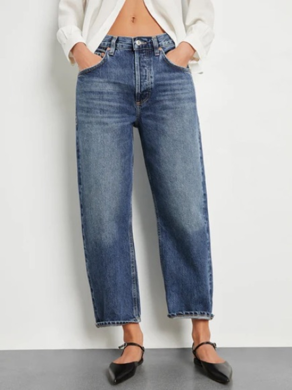 Citizens Of Humanity Relaxed Dahlia Style Jeans in Medium Blue - Dahlia